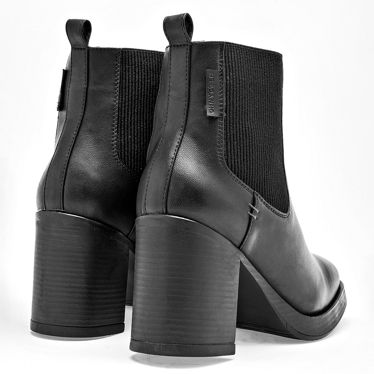 Botin Casual Gösh Mujer 3060d01 Negro Tacon 8 Cm Tubo 12 Cm