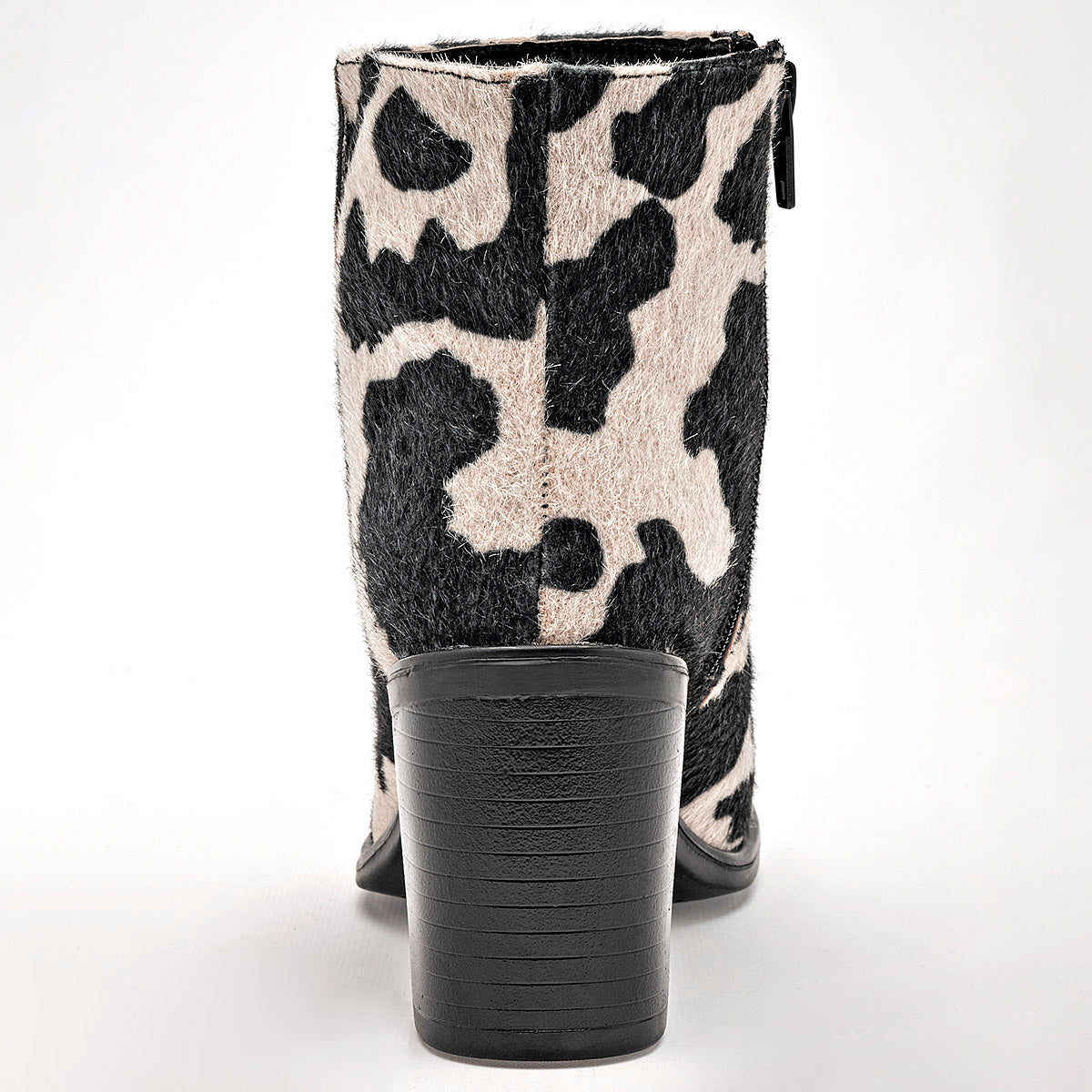 Botin Vaquero Lady One Mujer Ca5113 Negro Beige Tacon 7 Cm