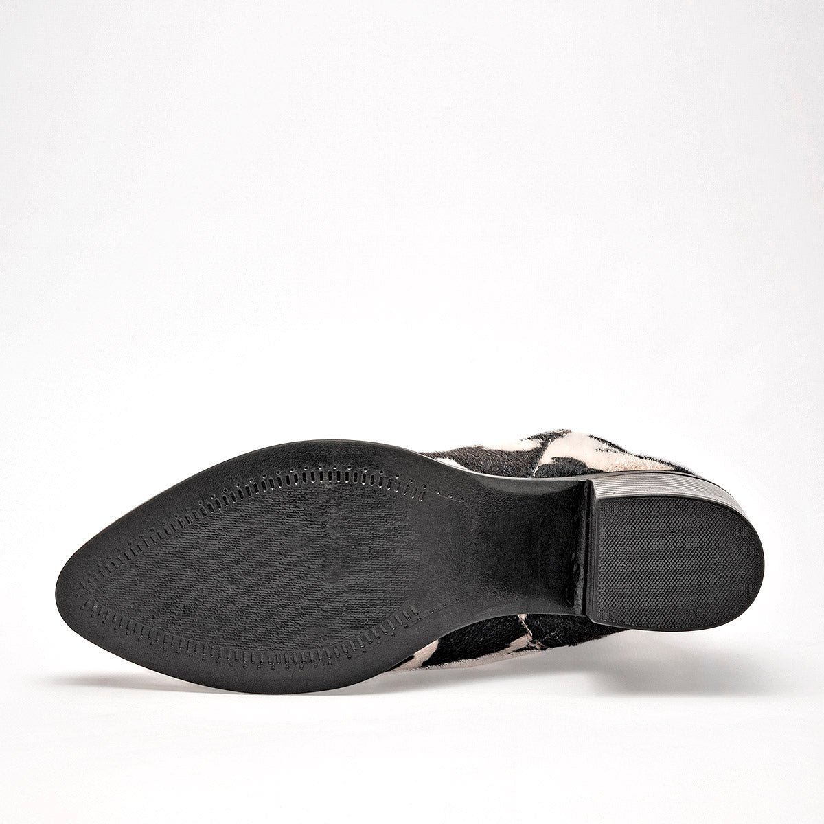 Botin Vaquero Lady One Mujer Ca5113 Negro Beige Tacon 7 Cm