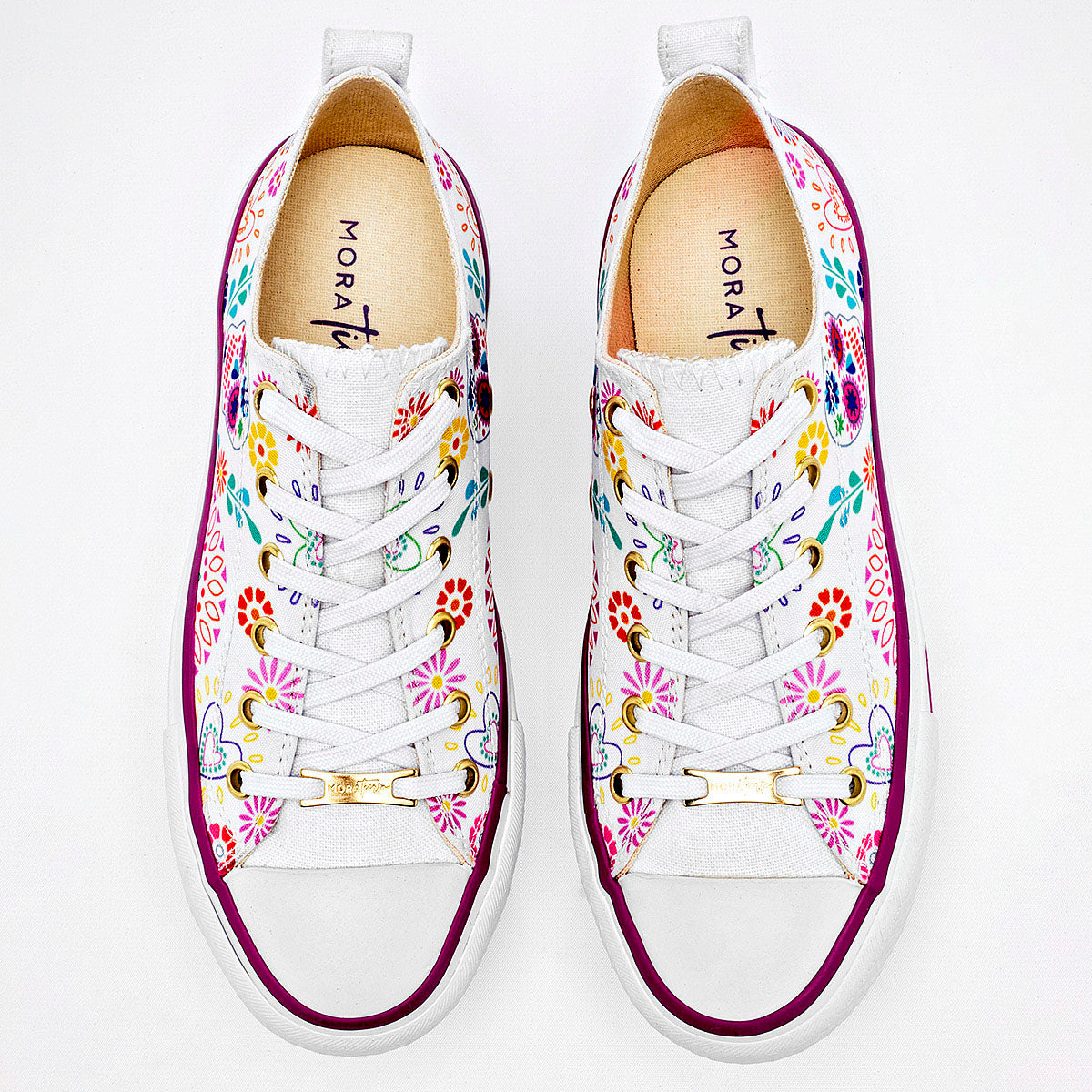 TENIS URBANO MUJER MORA TIERRA SANTA BLANCO MULTICOLOR