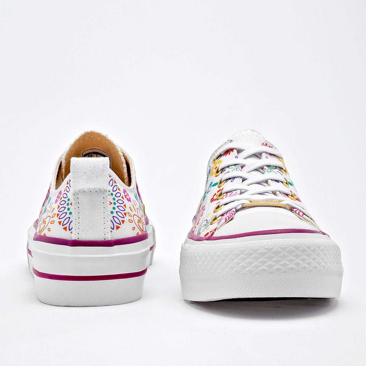 TENIS URBANO MUJER MORA TIERRA SANTA BLANCO MULTICOLOR