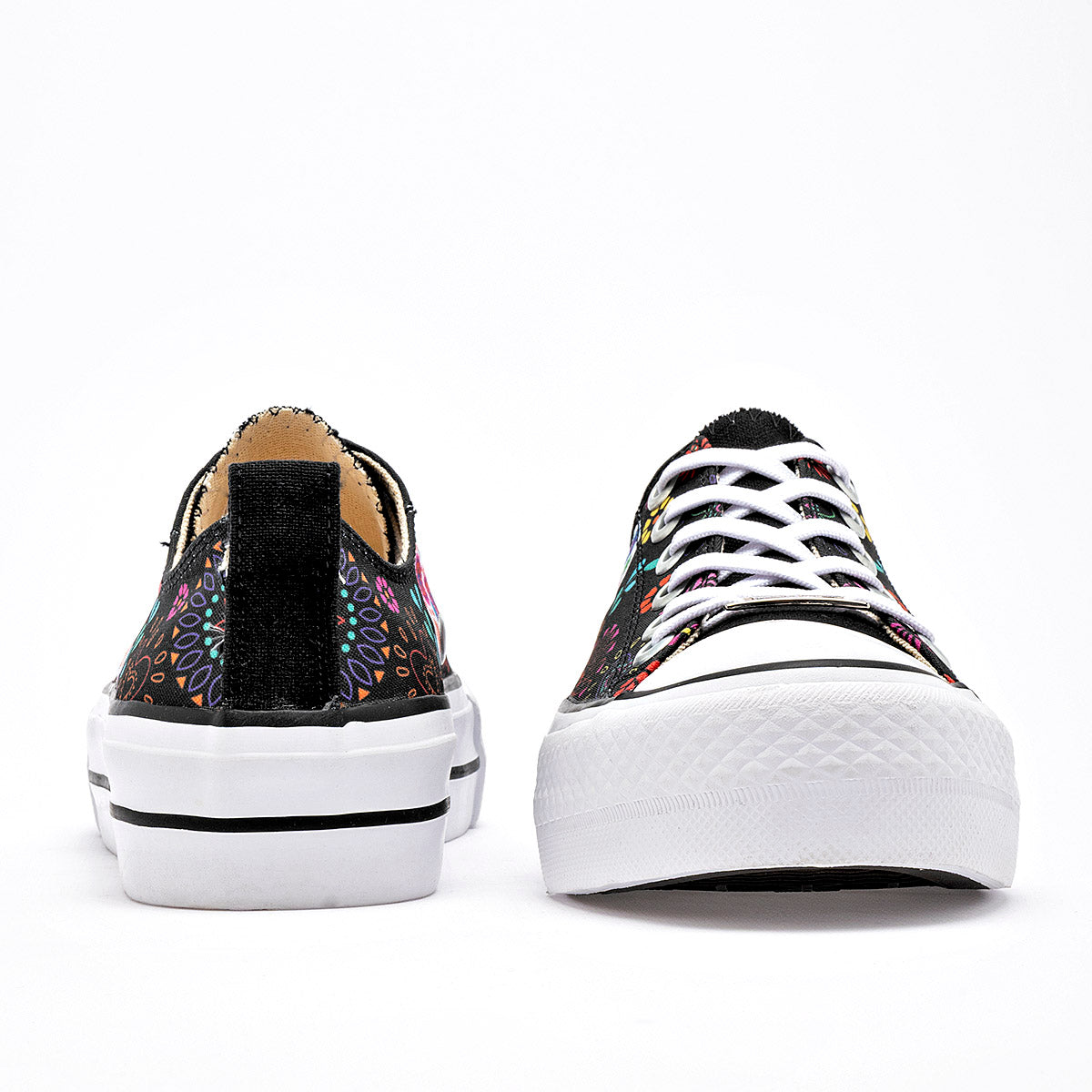 TENIS URBANO MUJER MORA TIERRA SANTA NEGRO MULTICOLOR