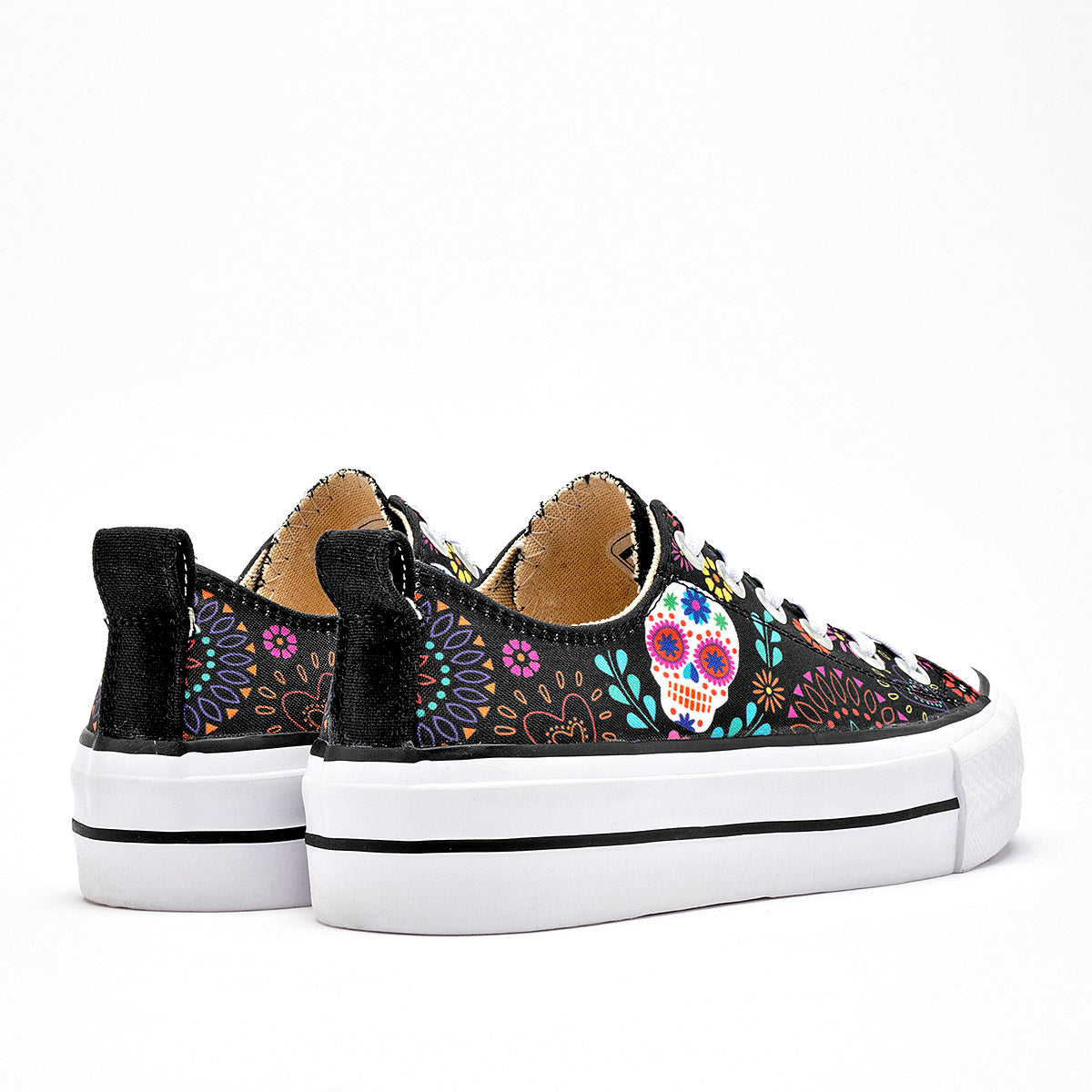 TENIS URBANO MUJER MORA TIERRA SANTA NEGRO MULTICOLOR