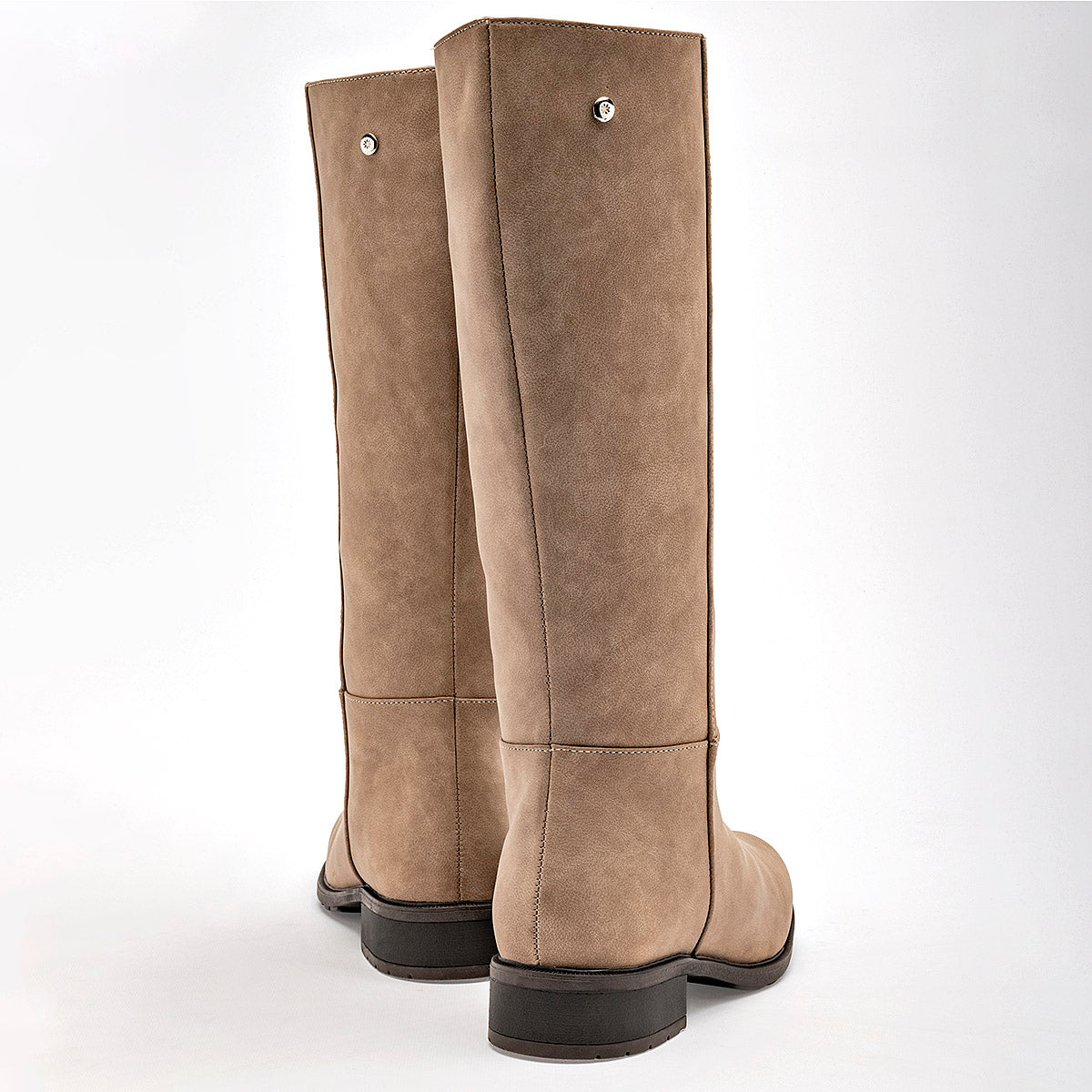 Bota Larga Moramora Para Mujer 1361709 Beige Tubo 36 Cm