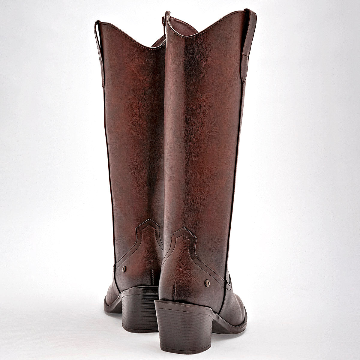 Bota Larga Moramora Para Mujer 1103 Colorcafe Tacon7 Tubo35