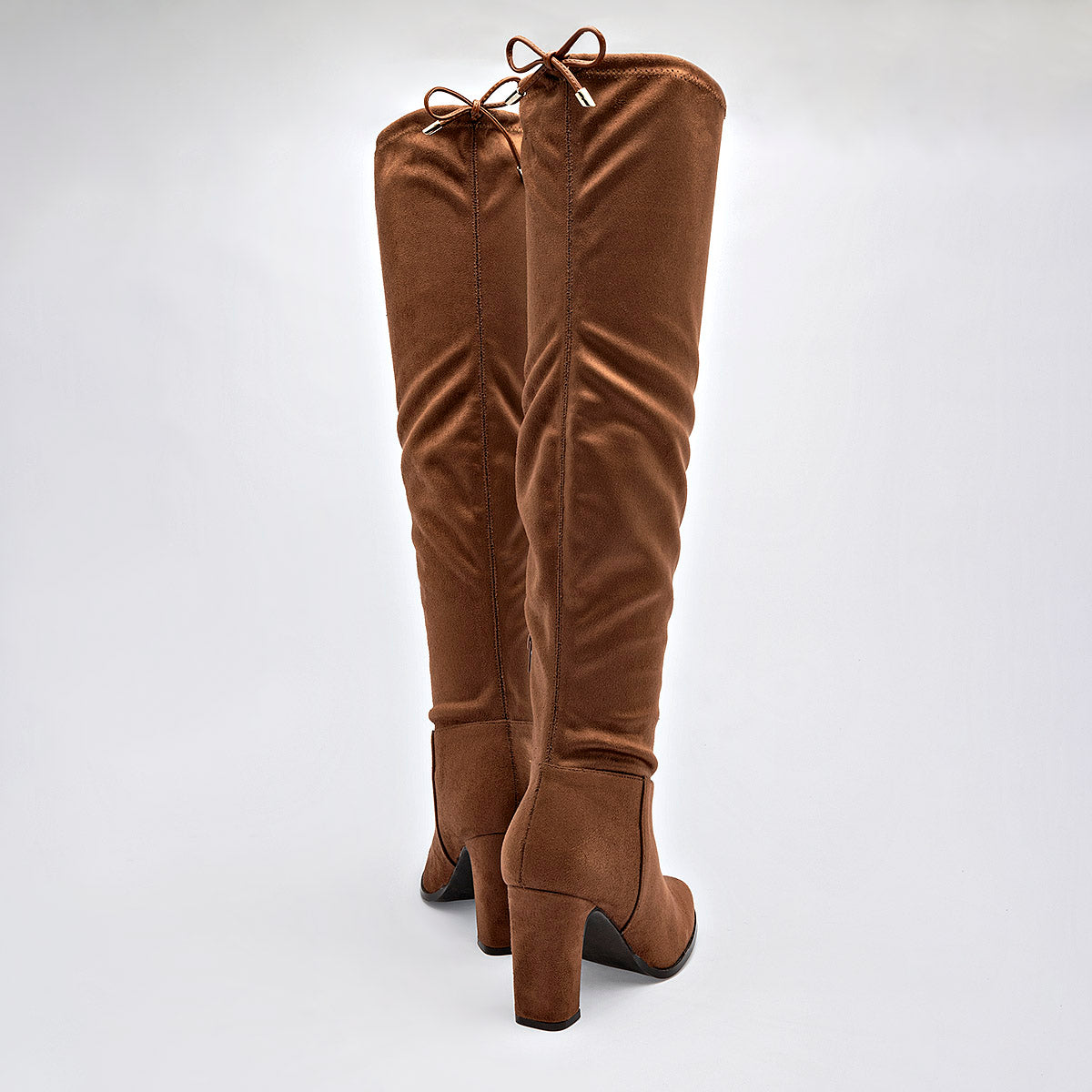 Bota Larga 5623 Para Mujer 5623 Color Camel Tacon 8cm Tubo 52cm