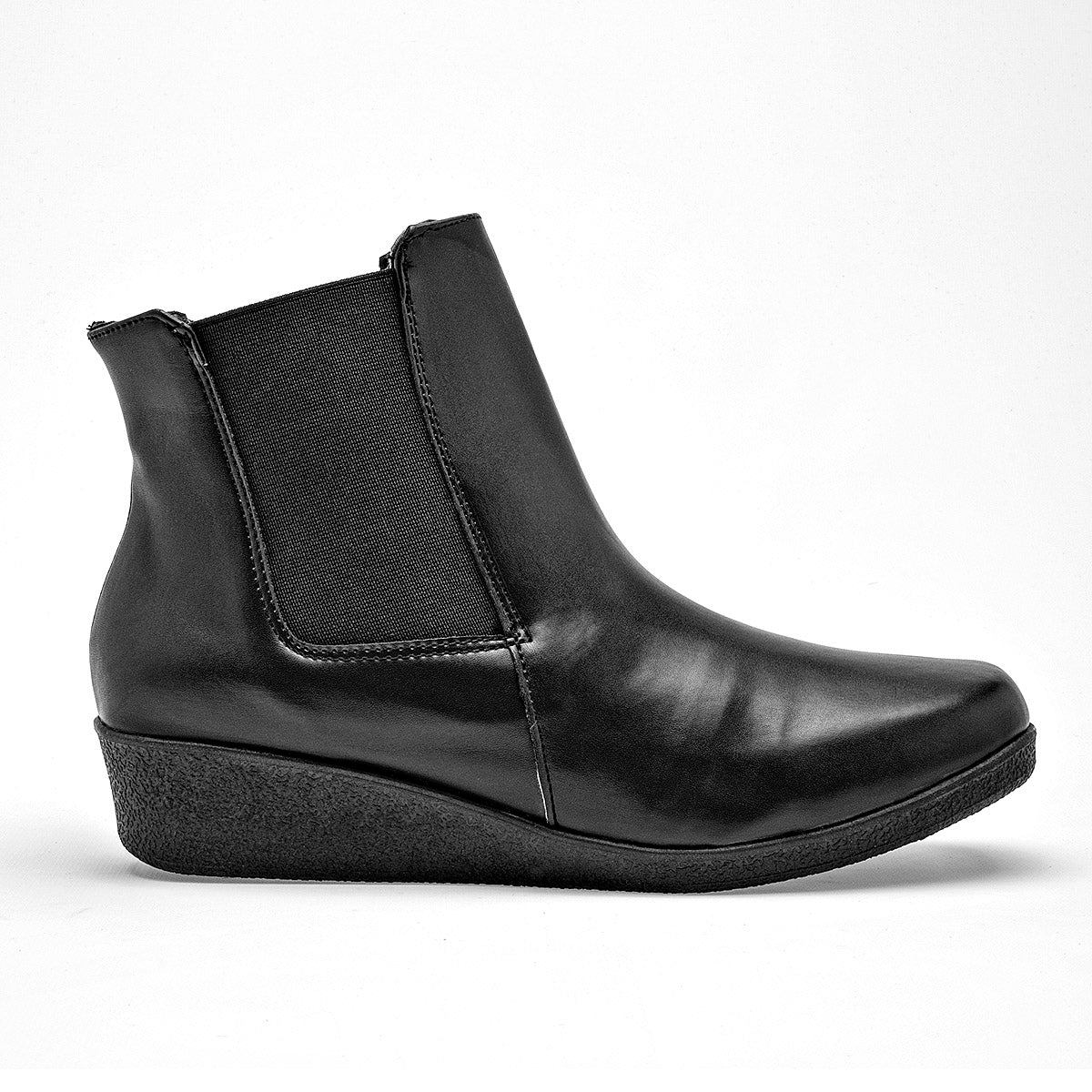 Botin Casua Queen Mujer 50252 Negro Tubo 10 Cm