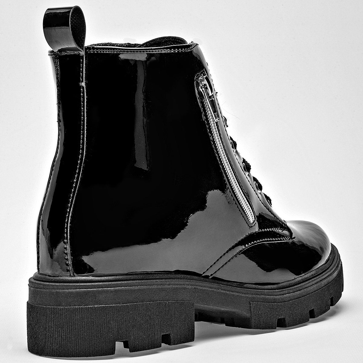 Botin Casual Queen Mujer 50255 Negro Tubo 12 Cm