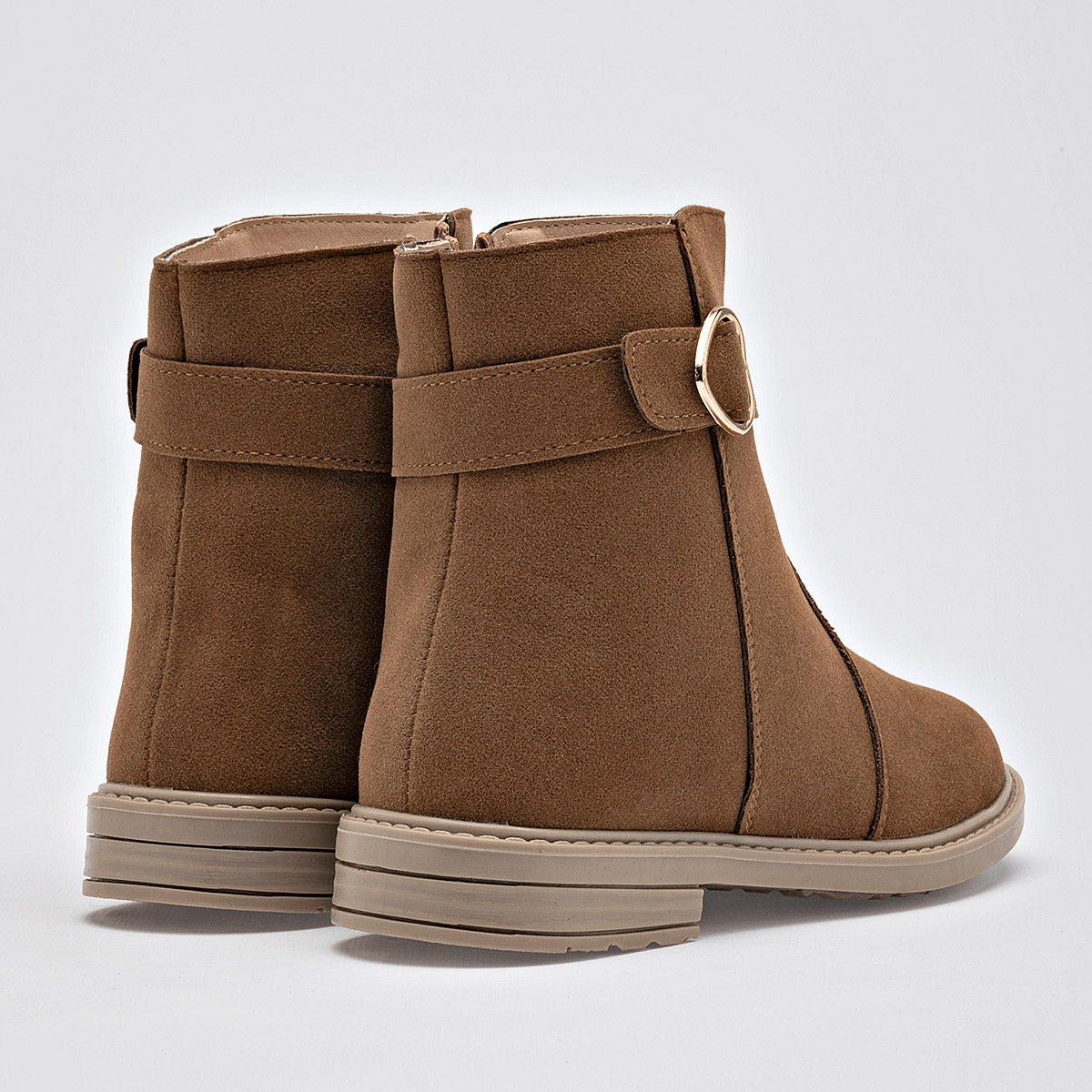 Botin Casual Yondeer Mujer 28016 Camel Tubo 12 Cm
