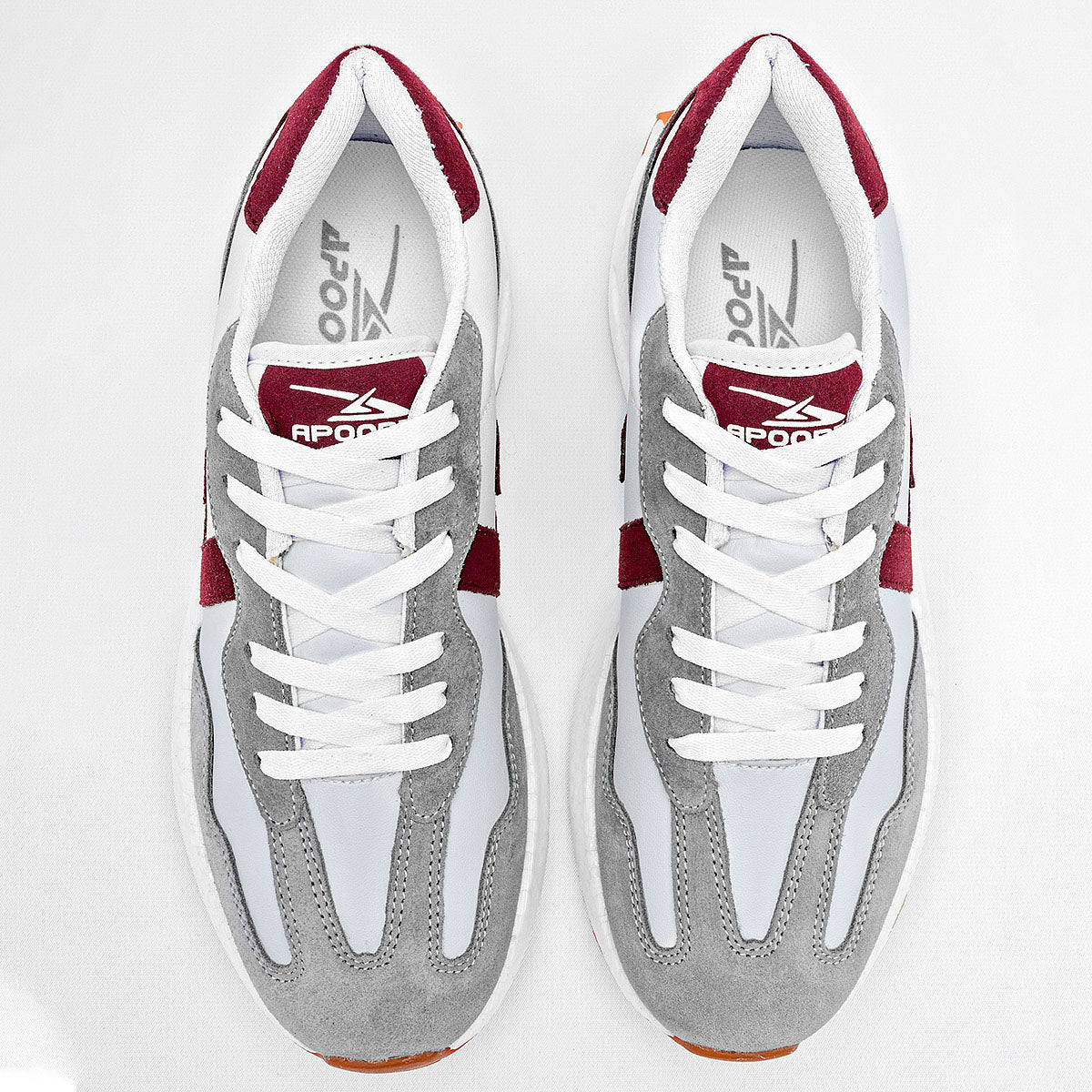 TENIS URBANO JUVENIL APOORT A5024 BLANCO GRIS VINO