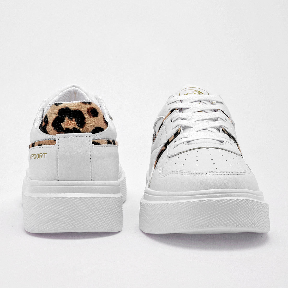 TENIS URBANO MUJER APOORT C143 BLANCO BEIGE
