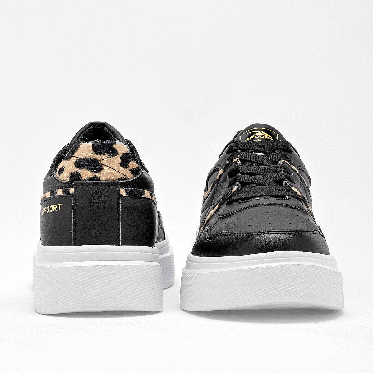 TENIS URBANO MUJER APOORT C143 NEGRO BEIGE