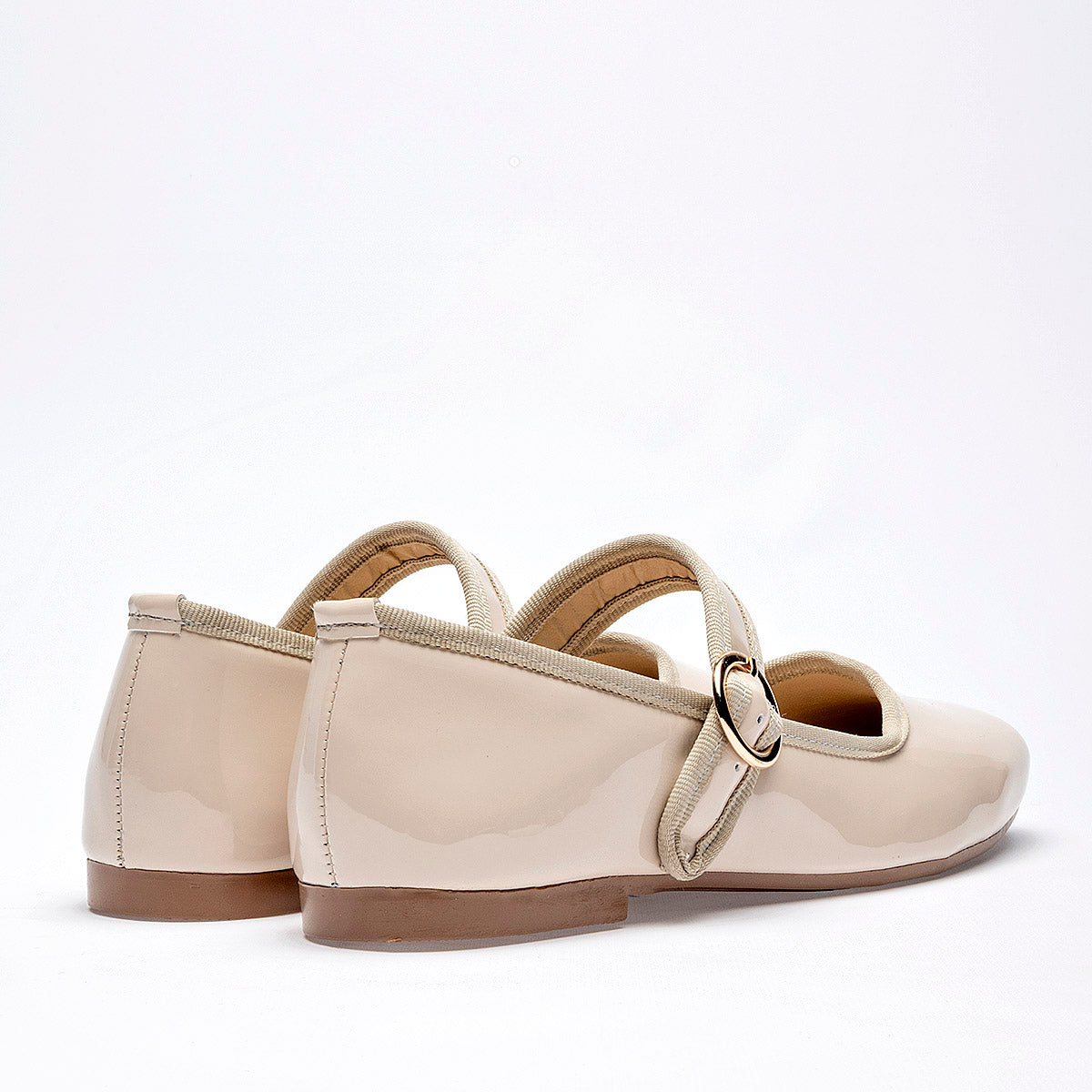 Flats Casual Charol Been Class Mujer 19529 Beige