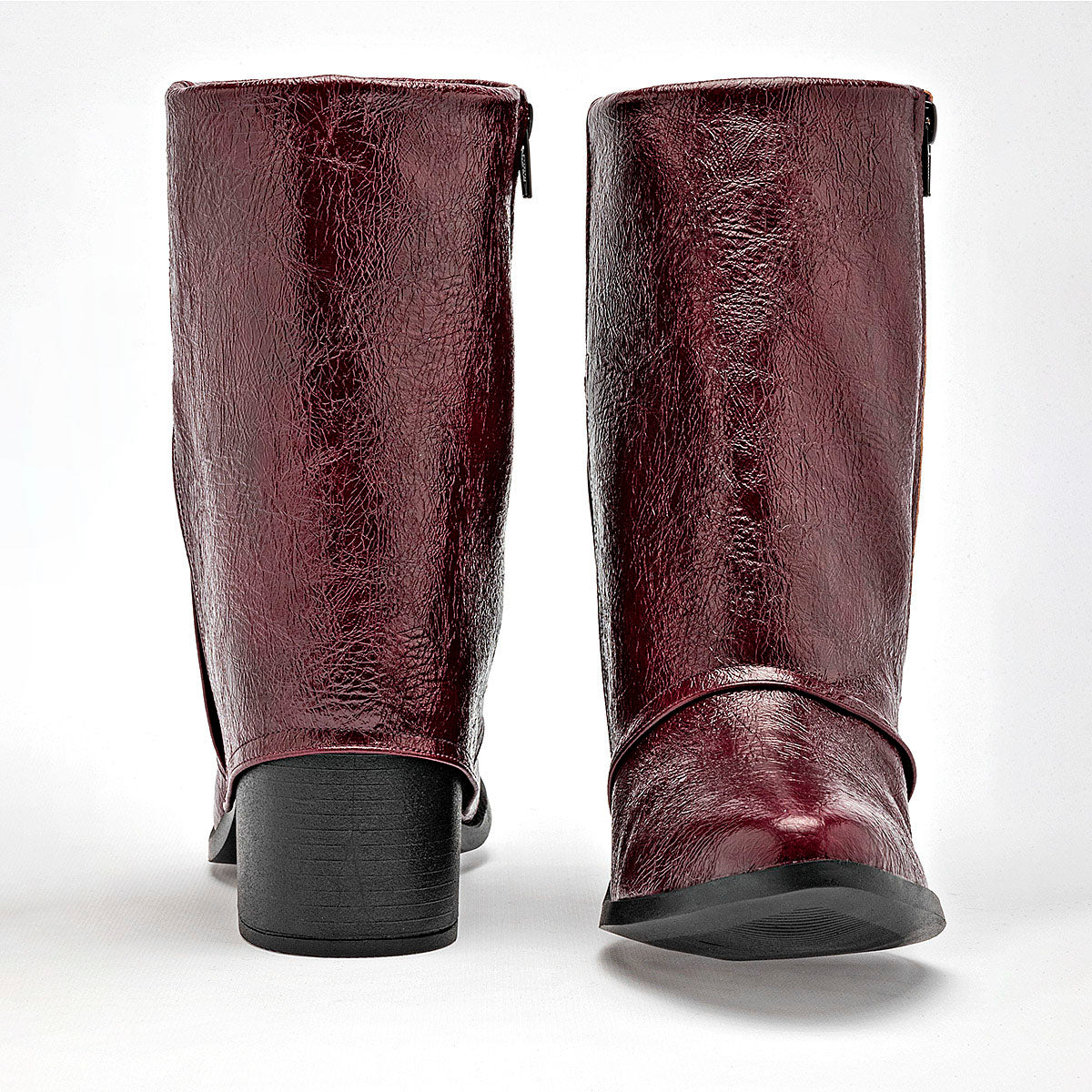 Bota Vaquera Been Class Mujer 19644 Vino Tacon 6 Cm