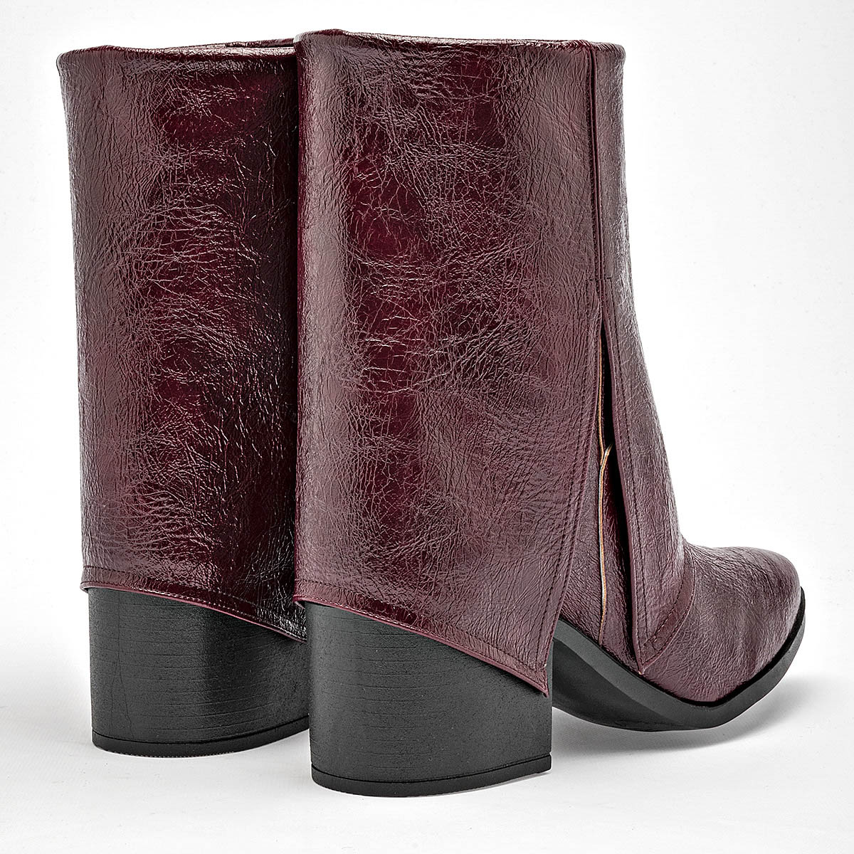 Bota Vaquera Been Class Mujer 19644 Vino Tacon 6 Cm