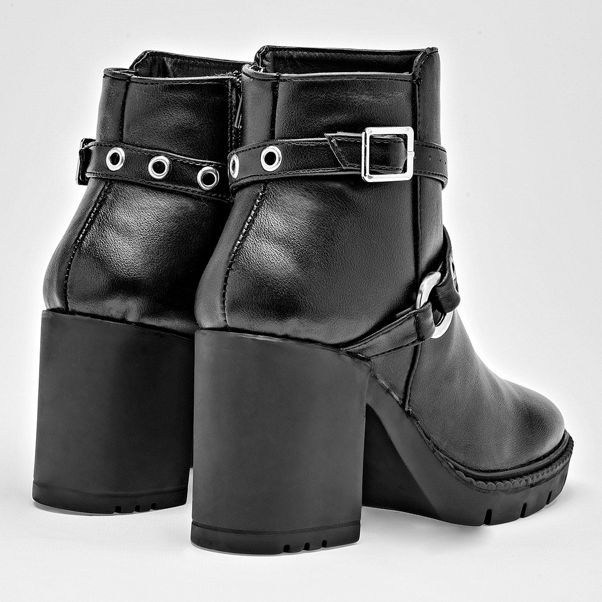 Botin Casual Been Class Mujer 19693 Negro Tacon 8 Cm