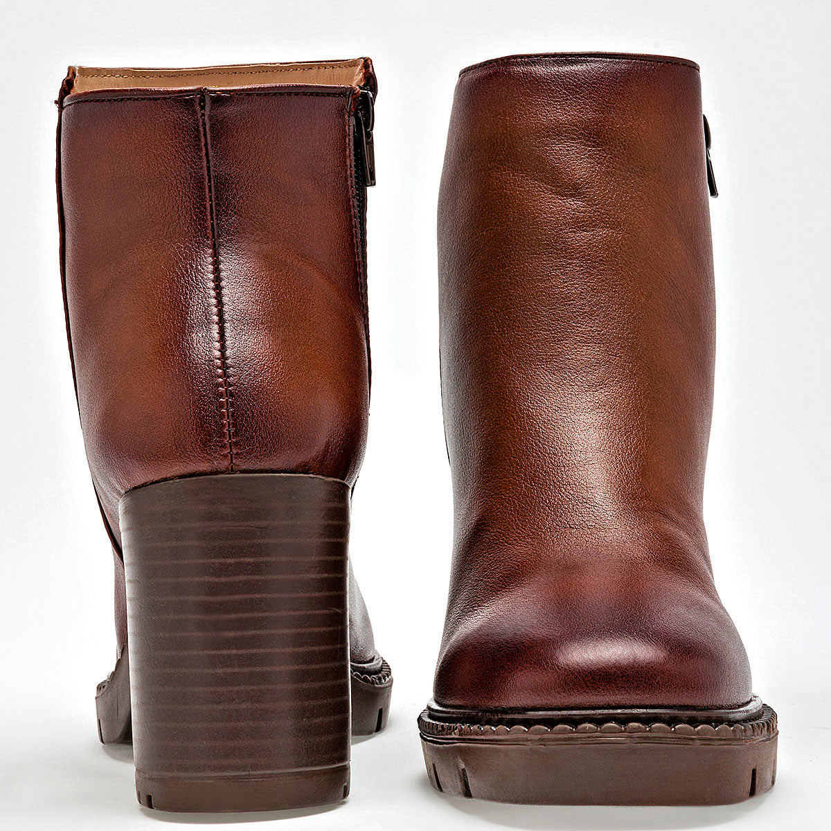 Botin Casual Been Class Mujer 19694 Cafe Tacon 8 Cm