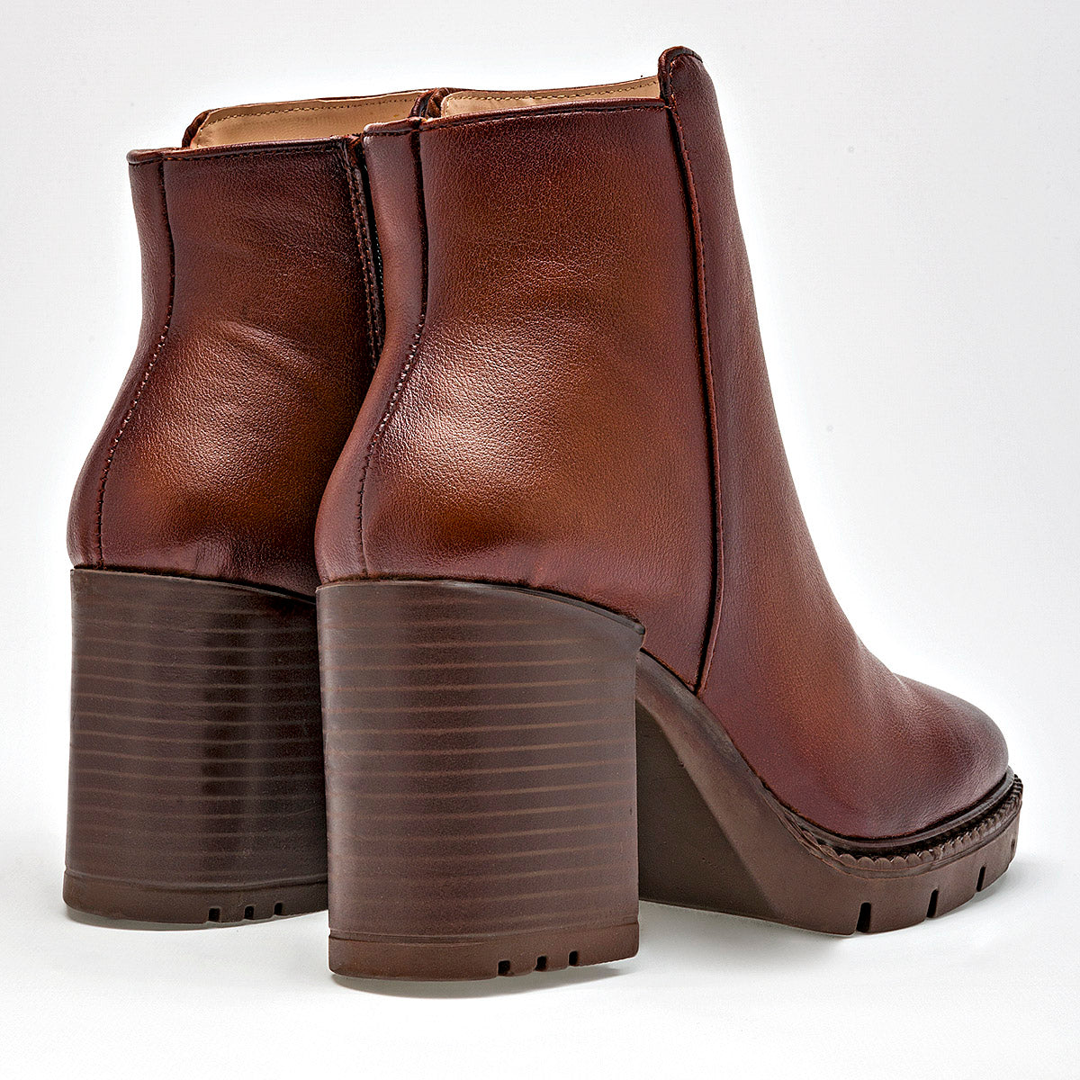 Botin Casual Been Class Mujer 19694 Cafe Tacon 8 Cm