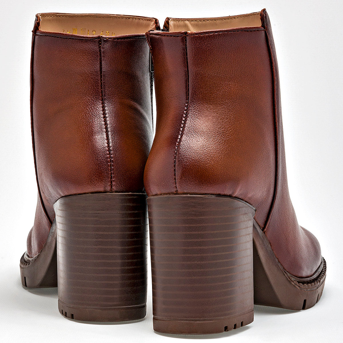Botin Casual Been Class Mujer 19694 Cafe Tacon 8 Cm