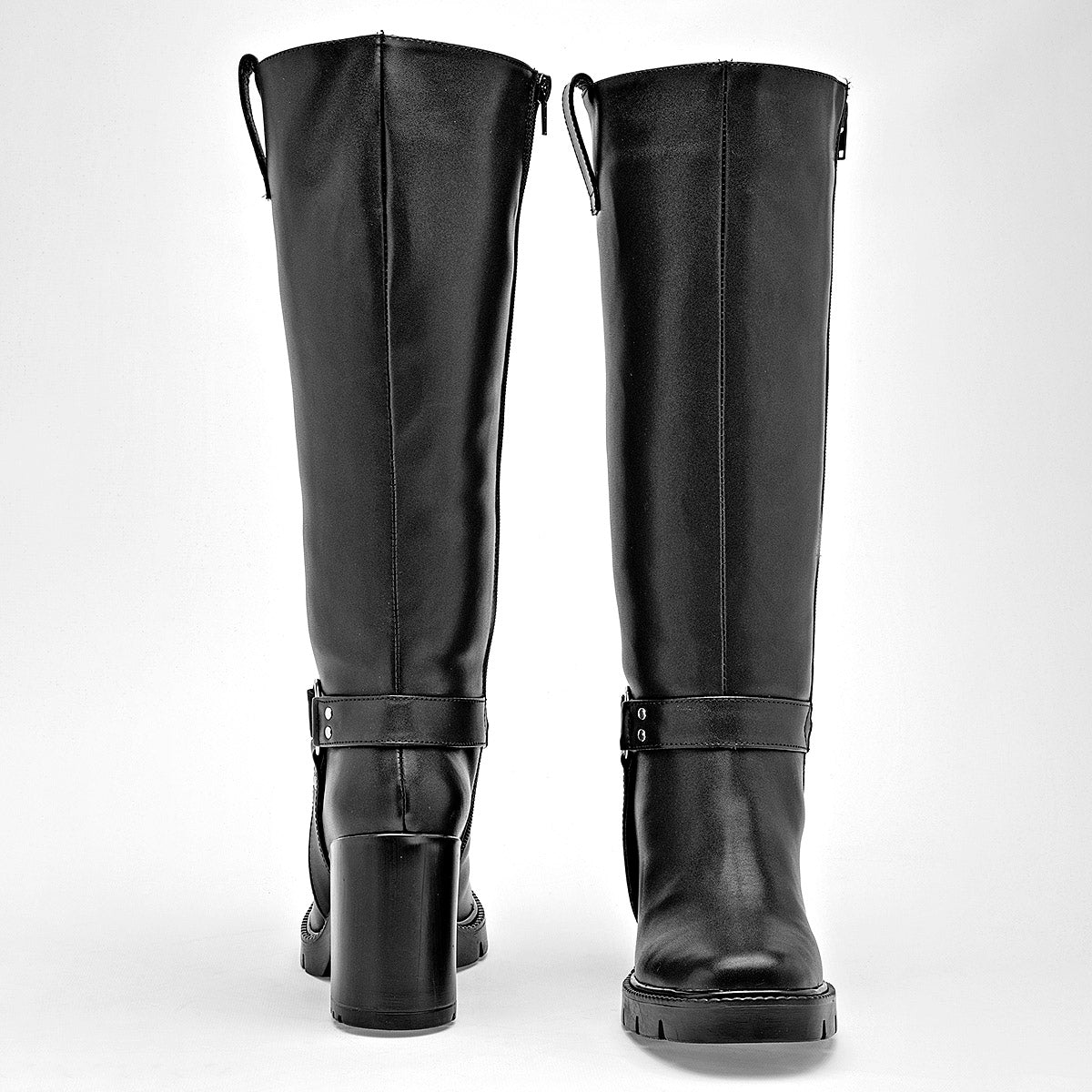 Bota Larga Catalina Para Mujer 2033 Negro Tacon 9cm Tubo 36cm