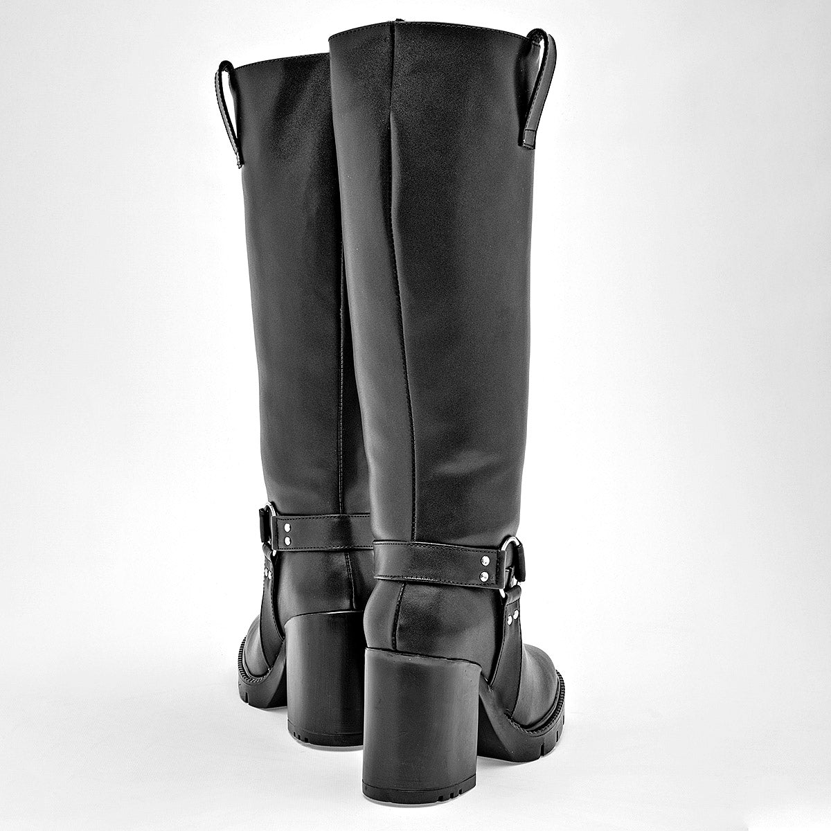 Bota Larga Catalina Para Mujer 2033 Negro Tacon 9cm Tubo 36cm