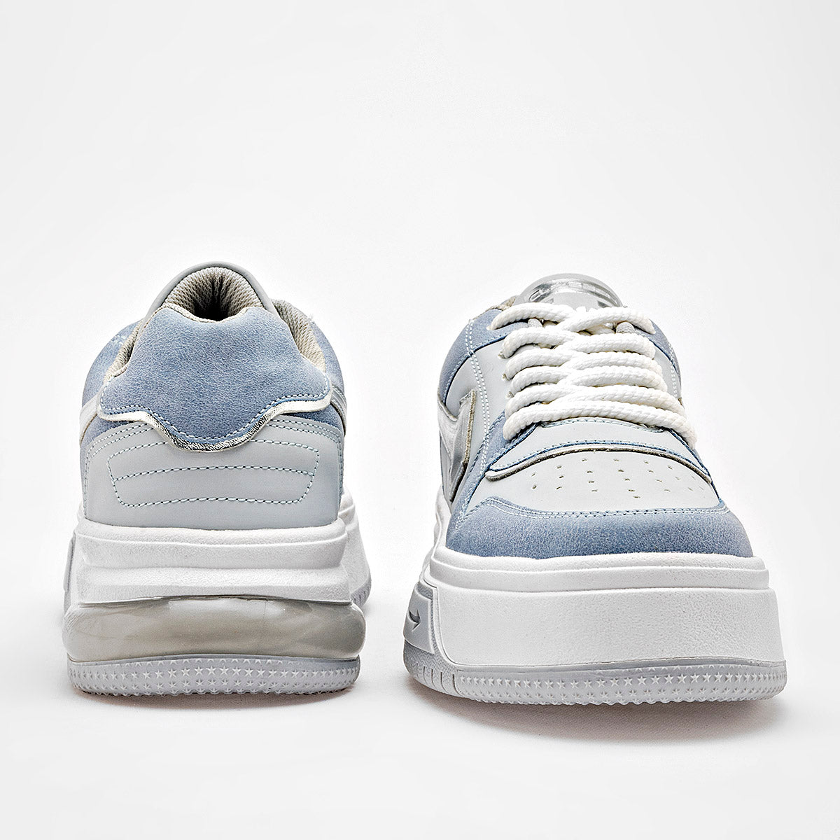 TENIS URBANO MUJER CLASBEN AMAZON AZUL PLATA