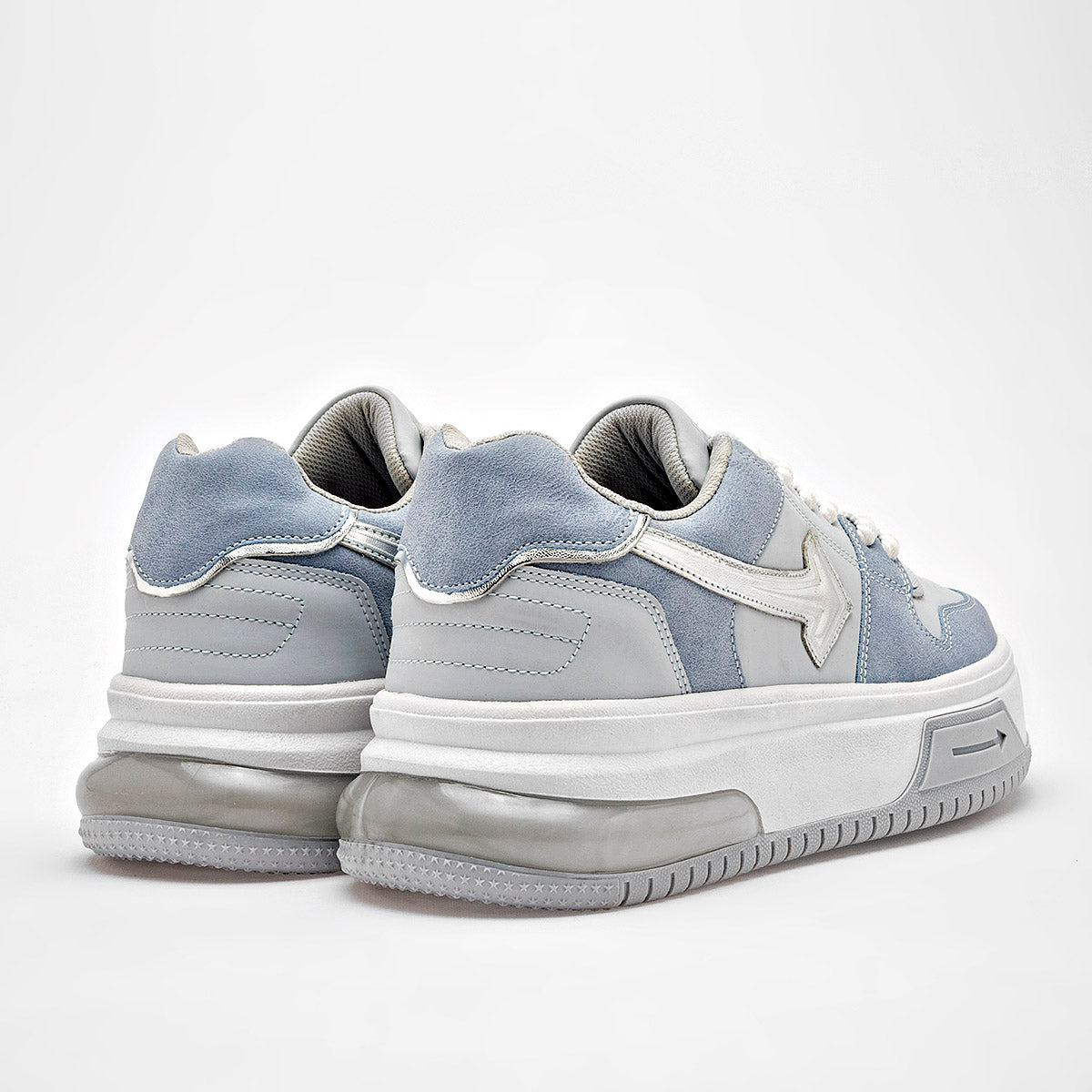 TENIS URBANO MUJER CLASBEN AMAZON AZUL PLATA