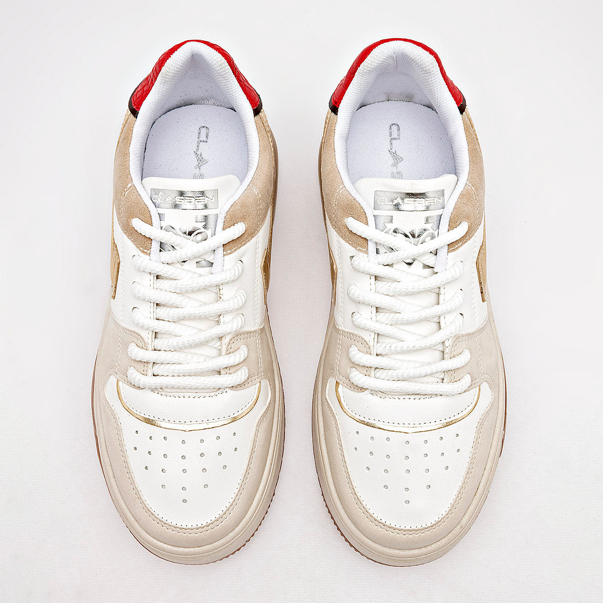 TENIS URBANO MUJER CLASBEN AMAZON BEIGE MULTICOLOR