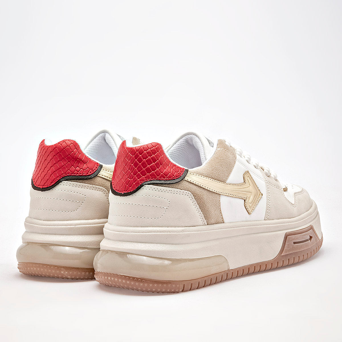 TENIS URBANO MUJER CLASBEN AMAZON BEIGE MULTICOLOR