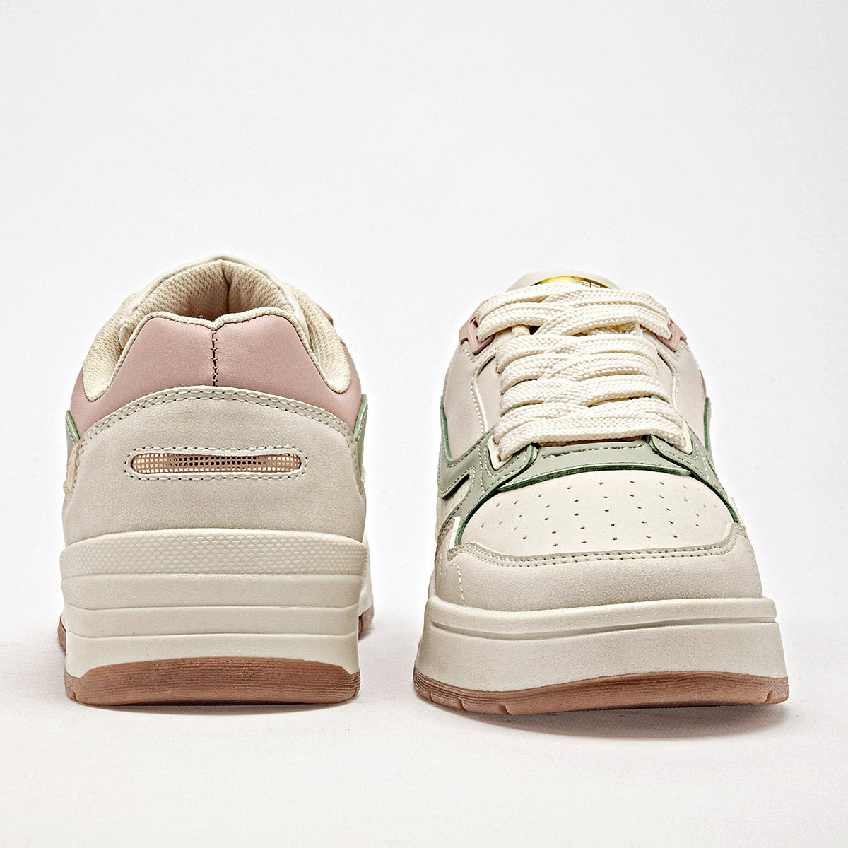 TENIS URBANO MUJER CLASBEN MIKA LATE VERDE ROSA