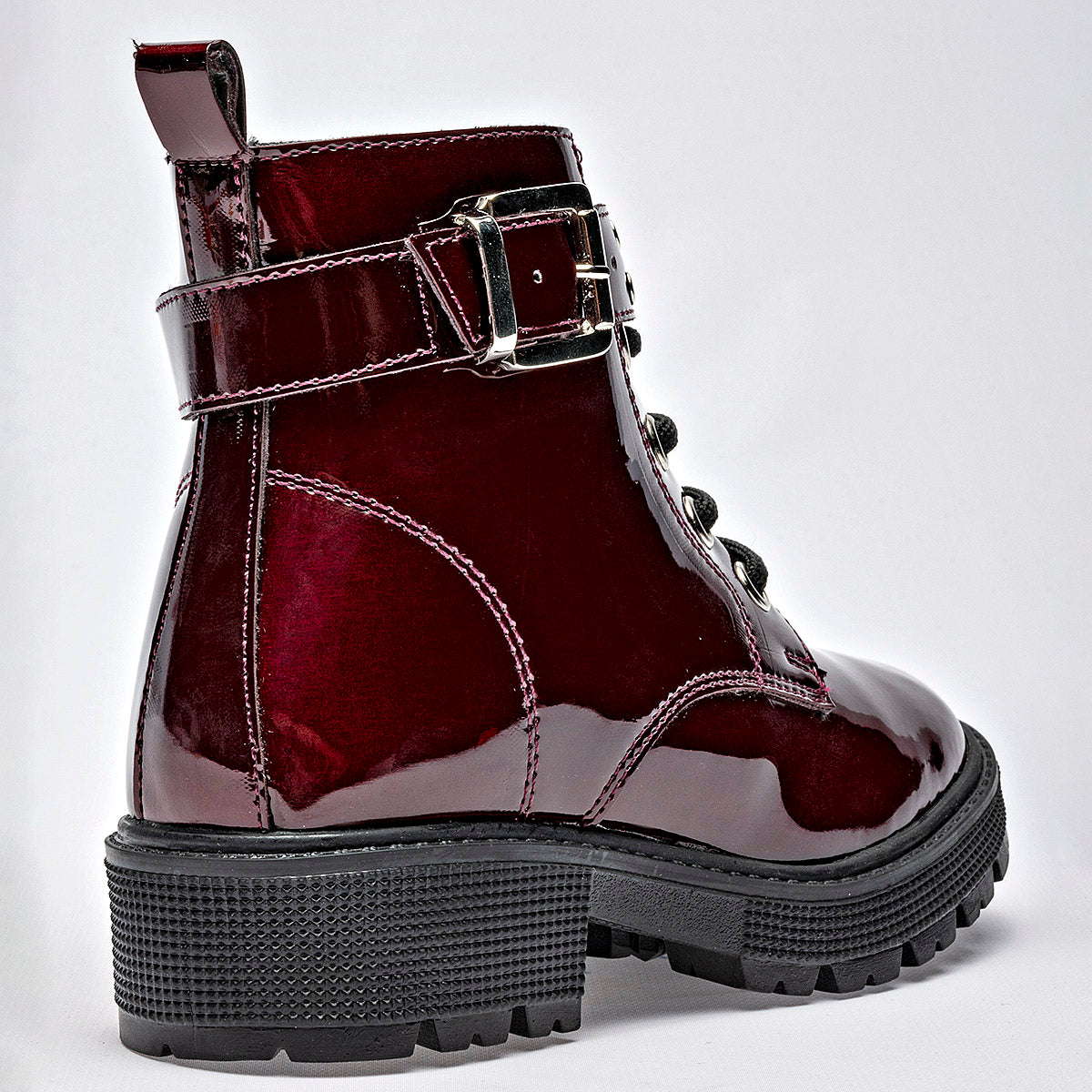 Botin Casual Ensueño Mujer 178775 Vino Tubo 10 Cm