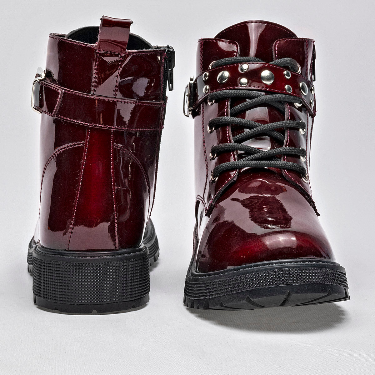 Botin Casual Ensueño Mujer 178775 Vino Tubo 10 Cm