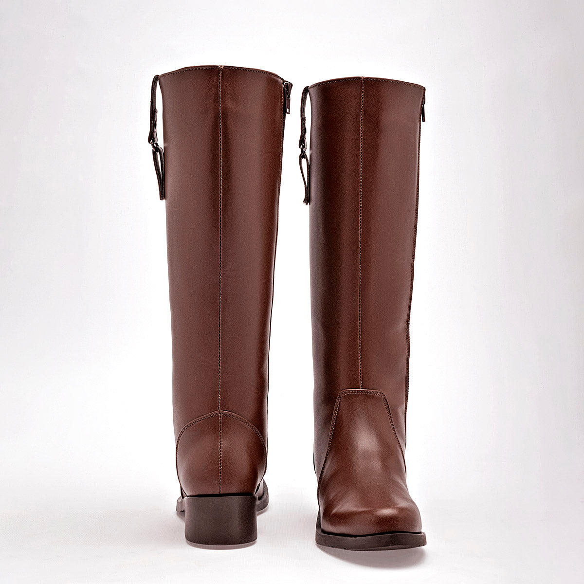 Bota Larga Giselle Para Mujer 5804 Color Cafe Tacon4 Tubo 37