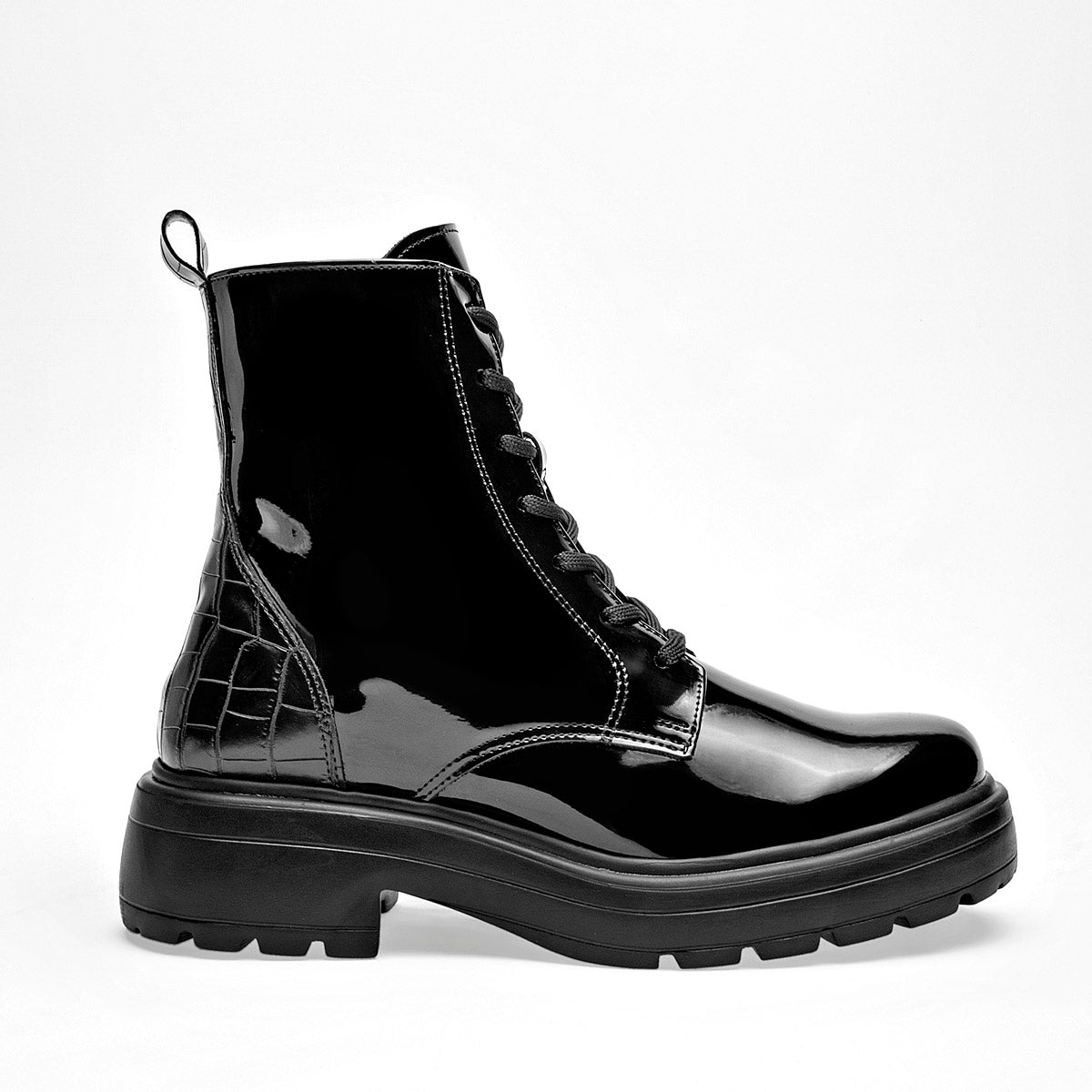Bota Casual Green Love Mujer 95110 Negro Tacon 4 Cm