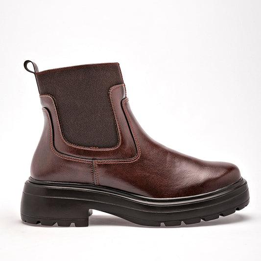 Bota Casual Green Love Mujer 95113 Cafe Tacon 4 Cm