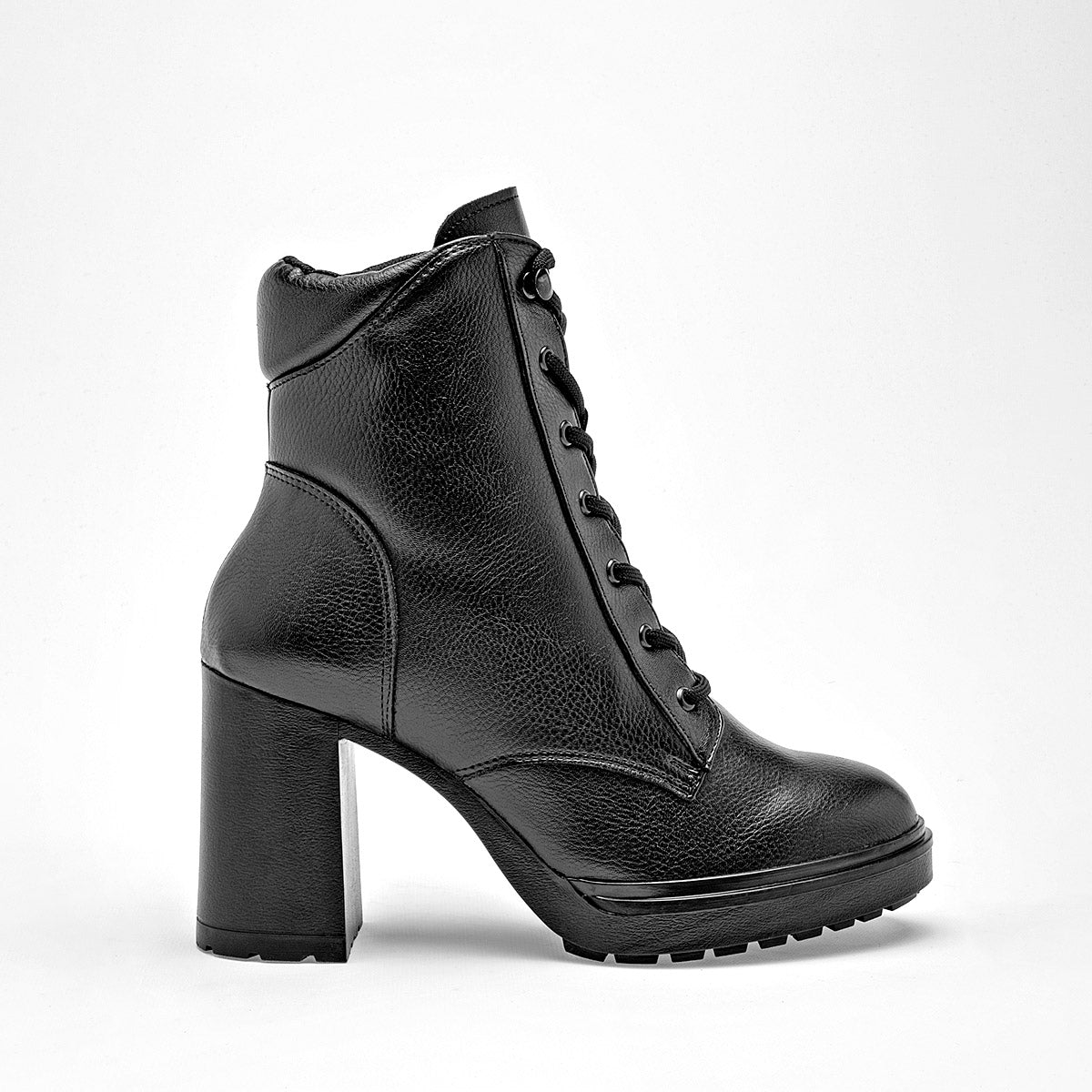 Botin Casual Green Love Mujer 95234 Negro Tacon 8 Cm