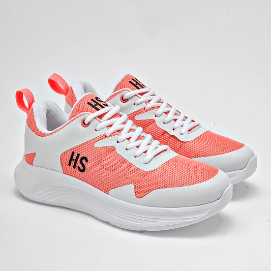TENIS URBANO MUJER HS CASUAL 400 NARANJA BLANCO