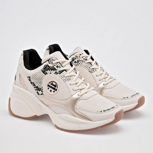 TENIS URBANO MUJER LADY BROOKE 2013 LATE ORO NEGRO