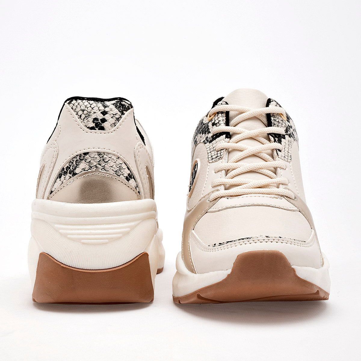 TENIS URBANO MUJER LADY BROOKE 2013 LATE ORO NEGRO