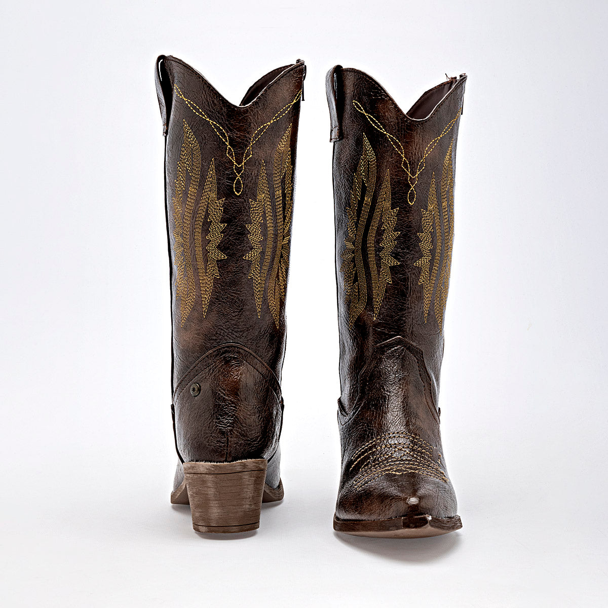 Bota Vaquera Moramora Para Mujer 1108003 Cafe Tacon6 Tubo28