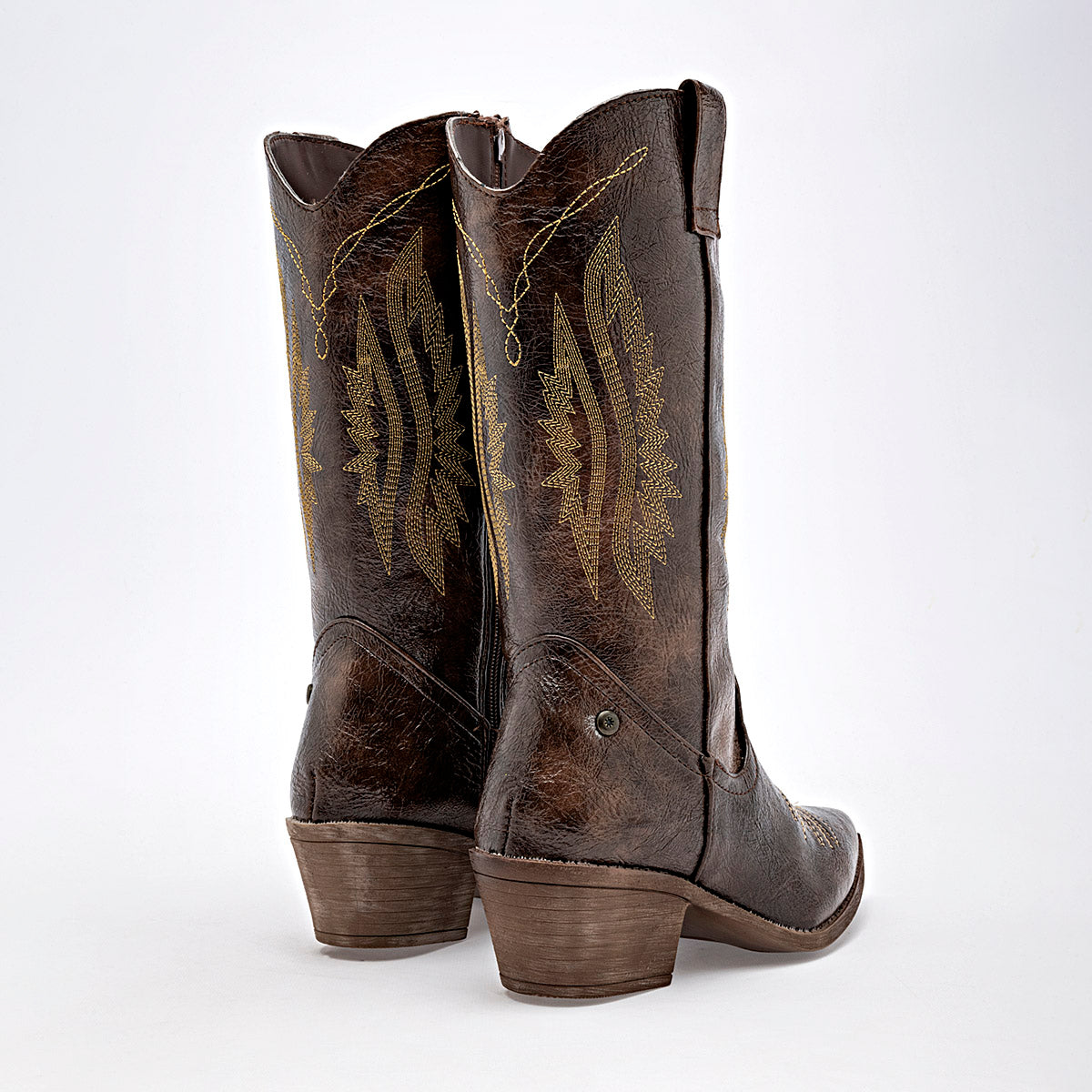 Bota Vaquera Moramora Para Mujer 1108003 Cafe Tacon6 Tubo28