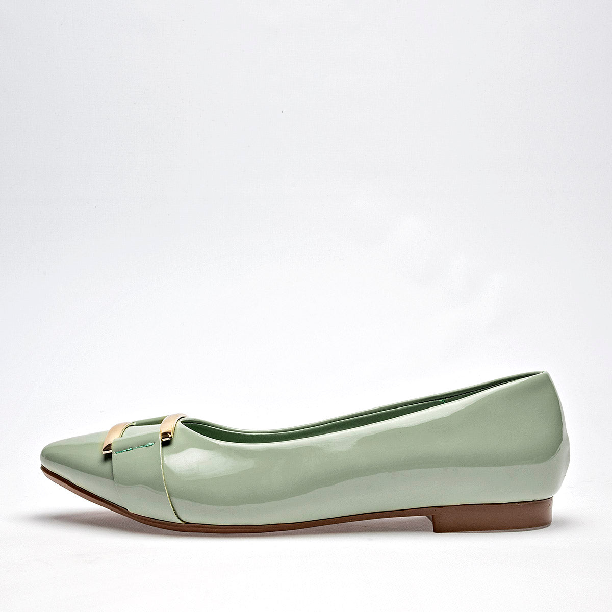 Flats Casuales Charol Lady One Mujer Ls3710 Verde