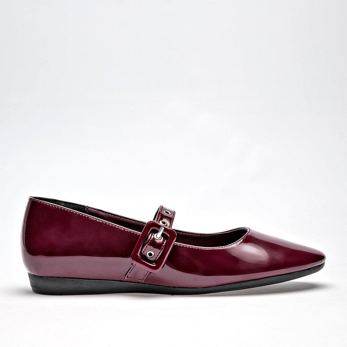 Flats Casuales Charol Mujer Lady One Vrd1123 Vino