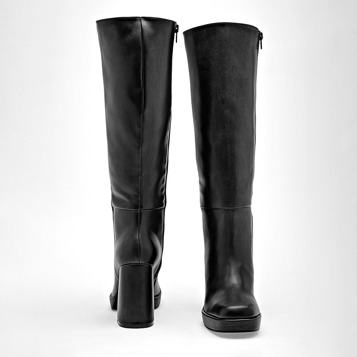 Bota Larga Lady Paulina Para Mujer 25505 Negro Tacon 8cm Tubo 56cm