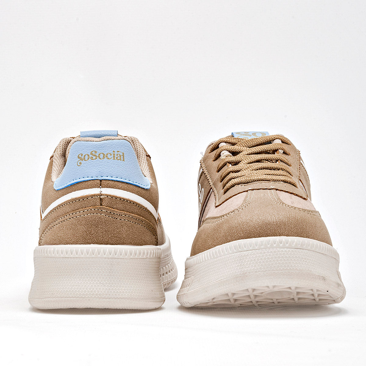TENIS URBANO MUJER MOONBEAT 5033 CAMEL AZUL