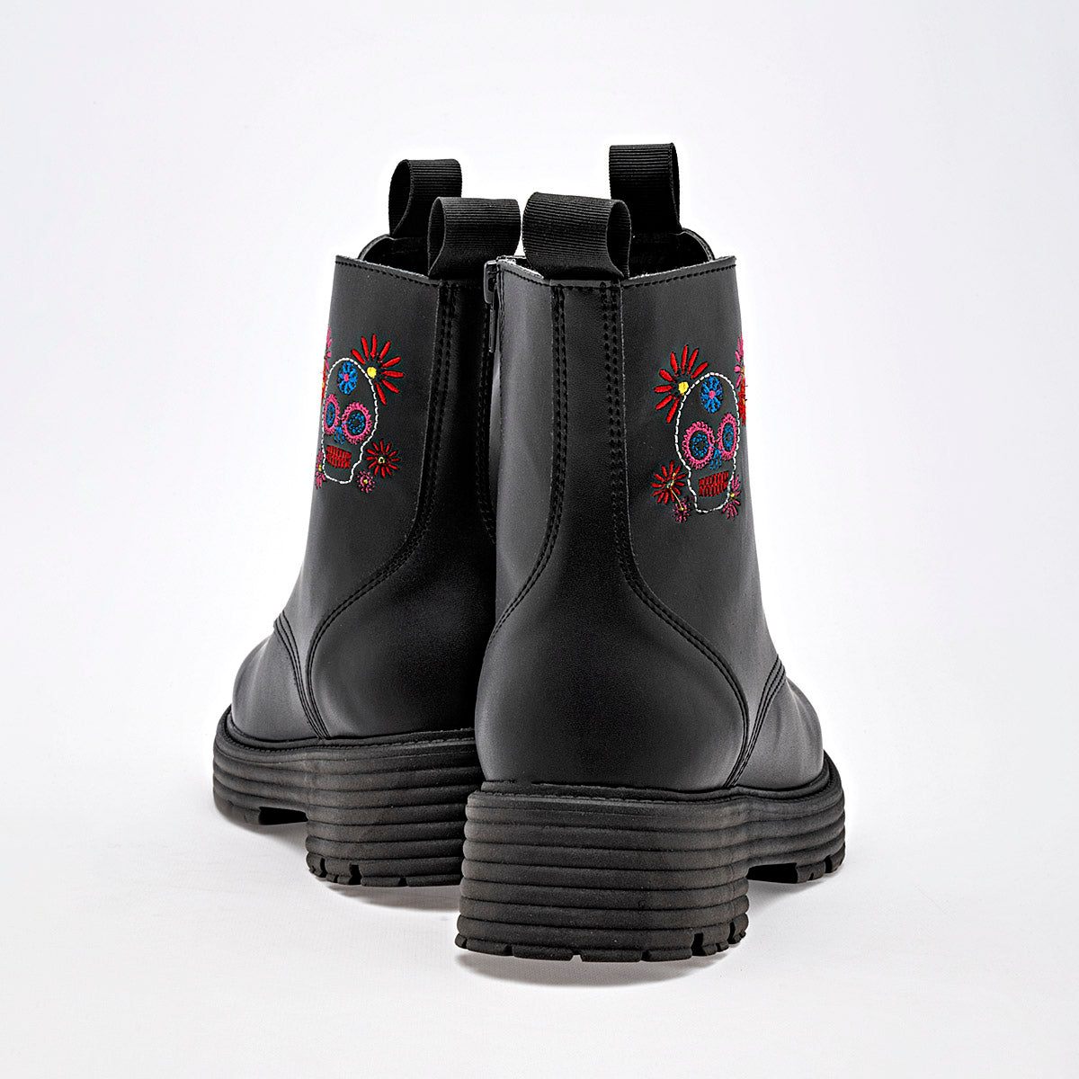 Botin Casual Mora Tierra Mujer Minia Negro Tacon 4 Cm