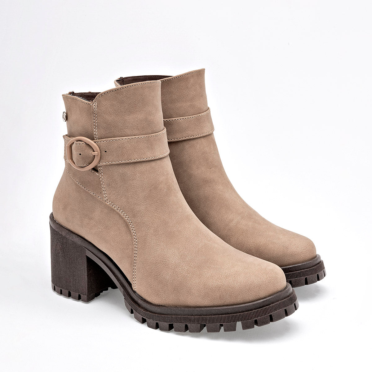 Botin Casual Moramora Mujer Alida Maquillaje Tacon 7 Cm