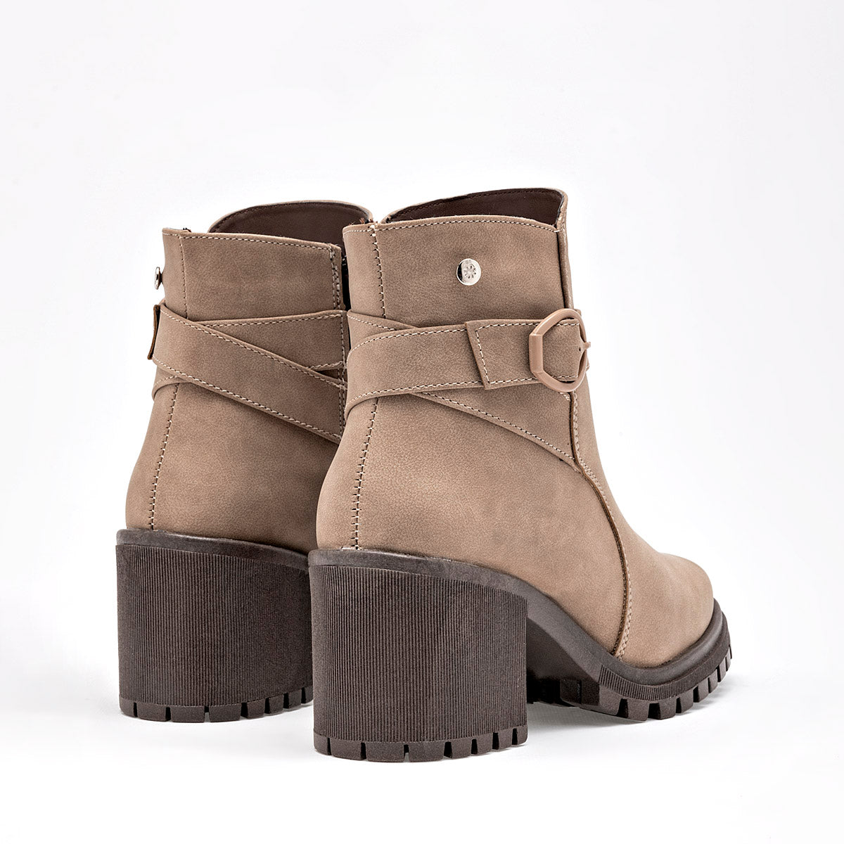 Botin Casual Moramora Mujer Alida Maquillaje Tacon 7 Cm