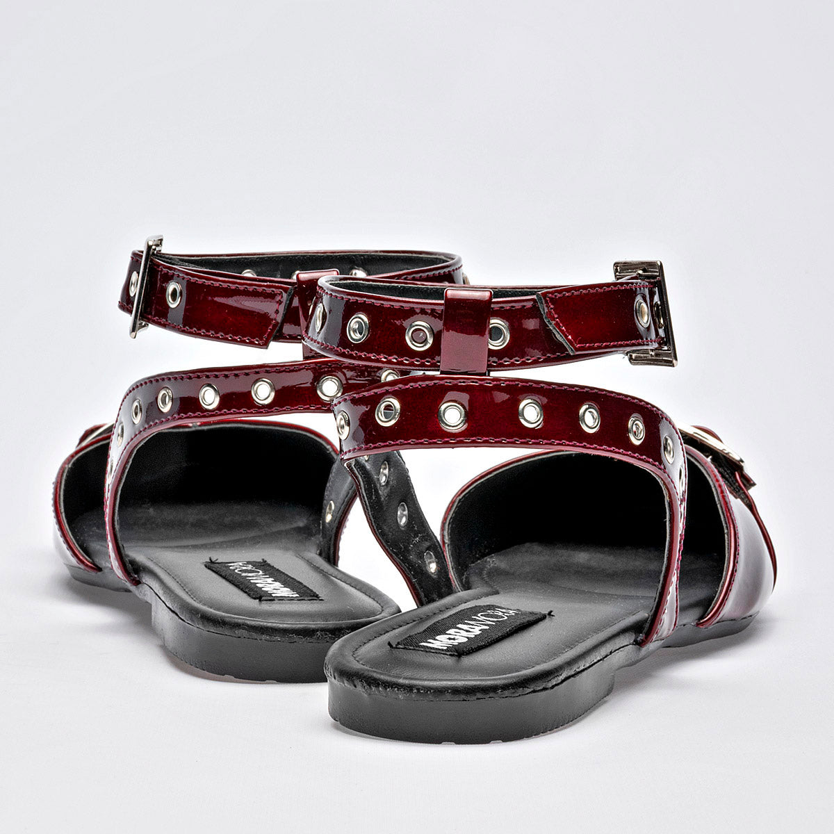 Flats Casual Charol Moramora Mujer Iliana Vino