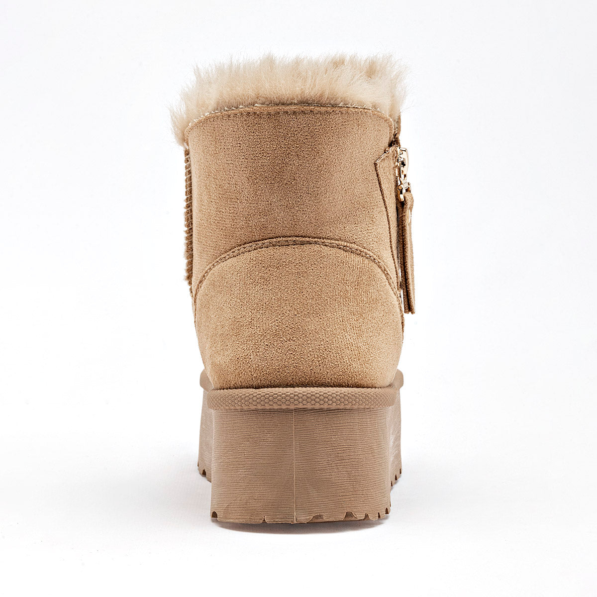Bota Casual Moramora Mujer Ela Camel Plataforma 5 Cm